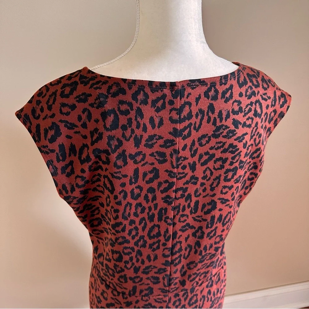 Nine West Animal Print Sleeveless Dress Size Medium NWT - Picture 6 of 7